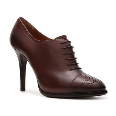 Ralph Lauren 拉尔夫·劳伦 新款牛津靴 Collection Women's Nelana Oxford Bootie(栗棕色)，原价￥5388，限时仅售￥3908！绝对正品，超低折扣，含美国直邮～
