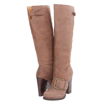 Nine West 玖熙 新款女士中筒靴 Throwdown  (黑色/灰褐色/白兰地酒色)，原价￥2088，限时仅售￥1398！绝对正品，超低折扣，含美国直邮～