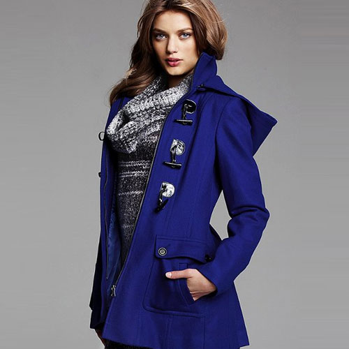 VICTORIA'S SECRET 维多利亚的秘密 新款女式连帽大衣 Hooded Duffle Toggle Coat (蓝色/红色/白色/黑色)，原价￥2498，限时仅售￥1638！绝对正品，超低折扣，含美国直邮～