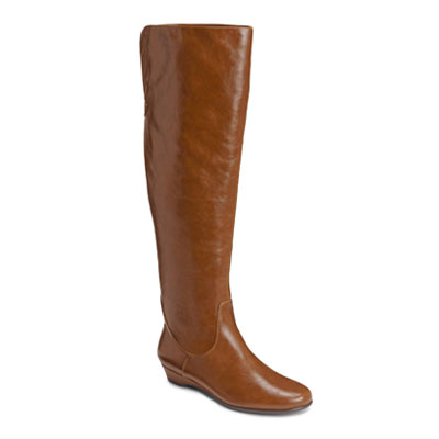 Aerosoles 爱柔仕 新款女式中筒靴 Baking Sota (黑色/黄褐色)，原价￥1968，限时仅售￥1348！绝对正品，超低折扣，含美国直邮～