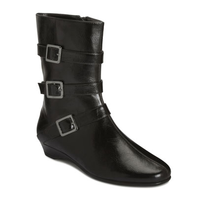 Aerosoles 爱柔仕 新款女式短靴 Sot N Pepper (黑色/黑色麂皮/棕色)，原价￥1748，限时仅售￥1068！绝对正品，超低折扣，含美国直邮～
