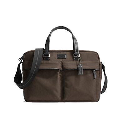 COACH 蔻驰  VARICK NYLON系列男士手提斜跨包(F70681/F70680/F70665)，原价￥2208，限时仅售￥1458！绝对正品，超低折扣，含美国直邮～