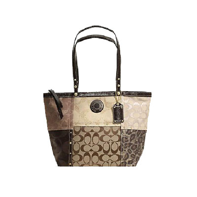 COACH 蔻驰 新款拼接撞色手提单肩包(F20075)，原价￥1468，限时仅售￥878！绝对正品，超低折扣，含美国直邮～