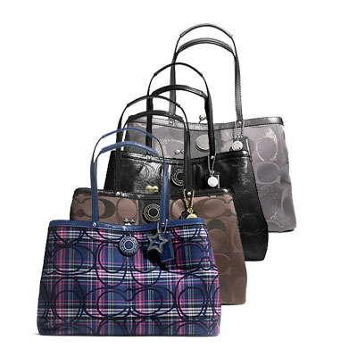 COACH 蔻驰 SIGNATURE STRIPE系列包包，原价￥1968，限时仅售￥1298！绝对正品，超低折扣，含美国直邮～