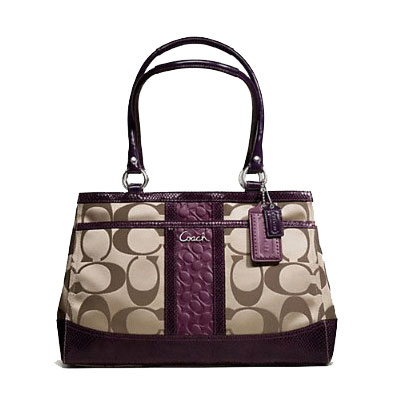 COACH 蔻驰 新款帆布压花单肩手提包(F20353)，原价￥3358，限时仅售￥1948！绝对正品，超低折扣，含美国直邮～