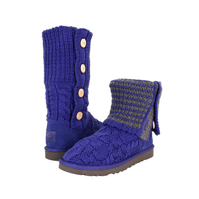 UGG Australia 2012新款女士高筒靴 Leland (黑色/蓝色/咖啡色)，原价￥1878，限时仅售￥1118！绝对正品，超低折扣，含美国直邮～