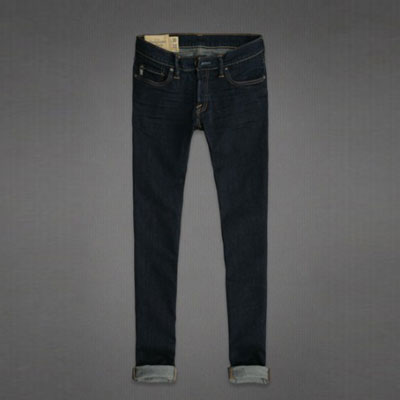 ABERCROMBIE & FITCH  阿贝克隆贝比&费奇 新款紧身牛仔裤 Super Skinny Jeans(深蓝色)，原价￥978，限时仅售￥558！绝对正品，超低折扣，含美国直邮～