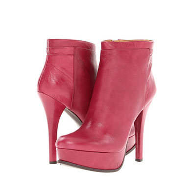 Nine West 玖熙 新款女士细高跟短靴 Like A Queen (咖啡色/粉红色)，原价￥1788，限时仅售￥1168！绝对正品，超低折扣，含美国直邮～