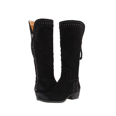 Nine West 玖熙 新款女士高筒靴 Bassanio (棕色/黑色/黑色绒面)，原价￥2108，限时仅售￥1658！绝对正品，超低折扣，含美国直邮～
