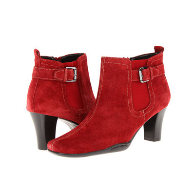 Aerosoles 爱柔仕 新款女士粗跟短靴 Cinteresting (棕色/红色/黑色)，原价￥1358，限时仅售￥728！绝对正品，超低折扣，含美国直邮～