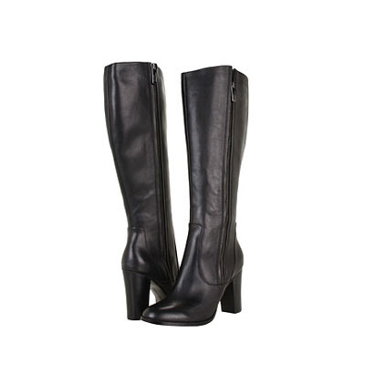 Calvin Klein 新款女士粗跟高筒靴 Hannabelle (黑色/深棕色/核桃色)，原价￥2148，限时仅售￥1498！绝对正品，超低折扣，含美国直邮～