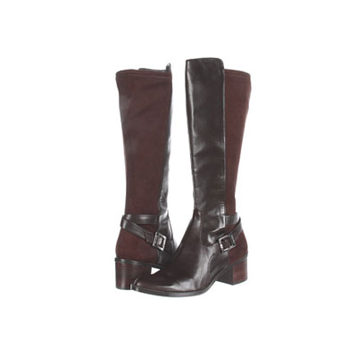 Calvin Klein 新款女士粗跟高筒靴 Hermina (黑色/深棕色)，原价￥1728，限时仅售￥1088！绝对正品，超低折扣，含美国直邮～