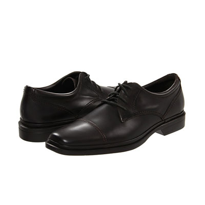 Calvin Klein 新款男士小牛皮革牛皮鞋 Billy (深棕色)，原价￥1598，限时仅售￥968！绝对正品，超低折扣，含美国直邮～