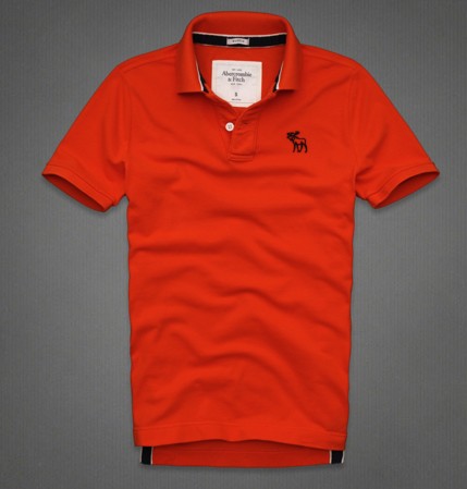 ABERCROMBIE & FITCH 阿贝克隆贝比&费奇 新款男士全棉短袖 Baker Mountain Polo (橘色/霓虹粉色/粉红色/灰色/深紫色/红色)，原价￥968，限时仅售￥398！绝对正品，超低折扣，含美国直邮～