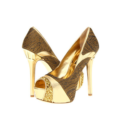 Nine West 玖熙 新款女士细超高跟凉鞋 Chances (金色/红色/黑色)，原价￥1658，限时仅售￥868！绝对正品，超低折扣，含美国直邮～