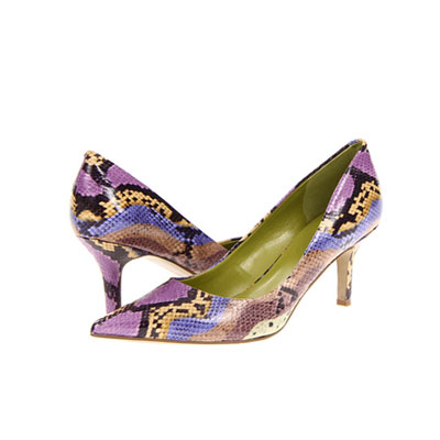 Nine West 玖熙 新款女士蛇纹细高跟鞋 Austin (淡紫色)，原价￥1378，限时仅售￥728！绝对正品，超低折扣，含美国直邮～