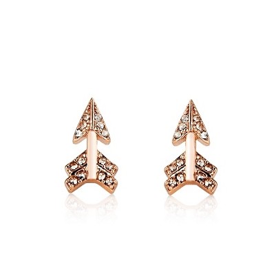 Juicy Couture 橘滋 新款女士耳钉 Pave Arrow Studs (YJRU6374)(金色)，原价￥878，限时仅售￥458！绝对正品，超低折扣，含美国直邮～