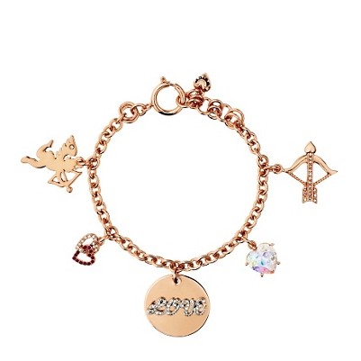 Juicy Couture 橘滋 Valentine's Day Charm Bracelet 新款女士手链 (YJRU6368)(金银色)，原价￥1088，限时仅售￥668！绝对正品，超低折扣，含美国直邮～