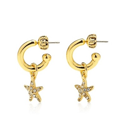Juicy Couture 橘滋 新款女士海星耳环 Star Fish Small Hoops (YJRU6392)，原价￥838，限时仅售￥428！绝对正品，超低折扣，含美国直邮～