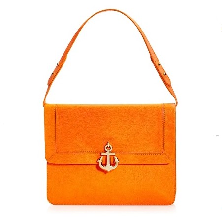 Juicy Couture 橘滋 新款女士真皮单肩手提包 Leni Charm Shoulder Bag (YHRU3414)(深蓝色/绿色/白色/粉红色/橘色)，原价￥2968，限时仅售￥2188！绝对正品，超低折扣，含美国直邮～