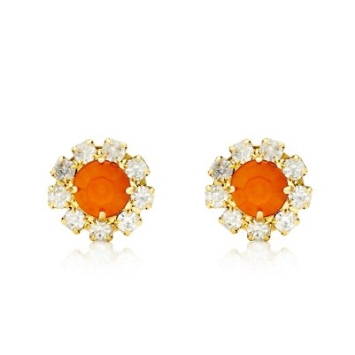 Juicy Couture 橘滋 新款女士戒指 Cluster Stud Earrings (YJRU6684)(蓝色/粉红色/橘色)，原价￥928，限时仅售￥538！绝对正品，超低折扣，含美国直邮～
