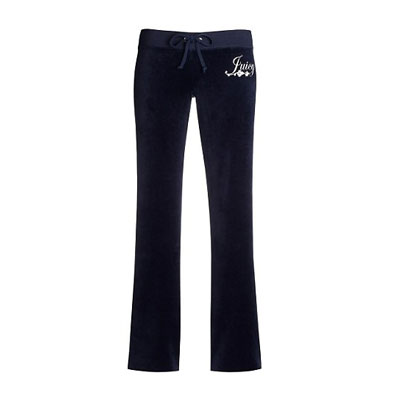 Juicy Couture 橘滋 新款女式休闲裤 Destinations Original Drawstring Pant - Beijing (JG007837)(深蓝色/粉红色)，原价￥1758，限时仅售￥1128！绝对正品，超低折扣，含美国直邮～