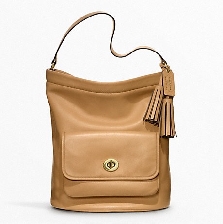 COACH 蔻驰 新款女士莱格西系列单肩手提包 ARCHIVAL BUCKET BAG (F21193)(黑色/土黄色/乳白色/暗红色)，原价￥4178，限时仅售￥2308！绝对正品，超低折扣，含美国直邮～