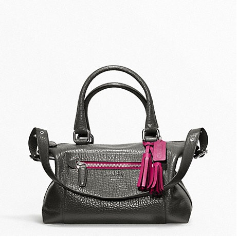COACH 蔻驰 新款女士真皮单肩手提斜挎三用包 TEXTURED LEATHER MOLLY SATCHEL (F21140)，原价￥2868，限时仅售￥1658！绝对正品，超低折扣，含美国直邮～