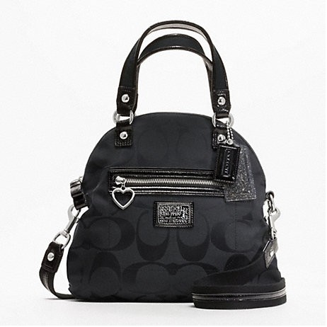 COACH 蔻驰 新款女士手提斜挎包 DAISY SIGNATURE FOLDOVER CROSSBODY (F22941)(黑色/卡其色/粉红色)，原价￥2058，限时仅售￥1038！绝对正品，超低折扣，含美国直邮～