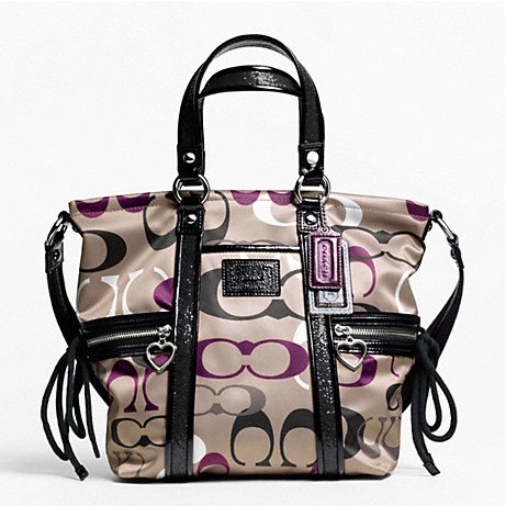 COACH 蔻驰 新款女士单肩手提包 DAISY OPTIC PRINT POCKET TOTE (F22962)，原价￥2478，限时仅售￥1128！绝对正品，超低折扣，含美国直邮～