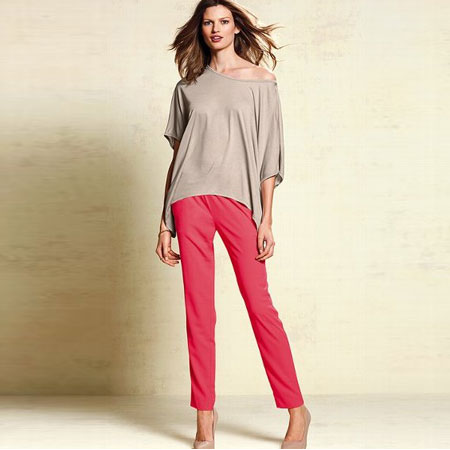 VICTORIA'S SECRET 维多利亚的秘密 新款女士休闲裤 Ruched-waist Pant (珊瑚色/白色/黑色/粉红色)，原价￥1678，限时仅售￥868！绝对正品，超低折扣，含美国直邮～