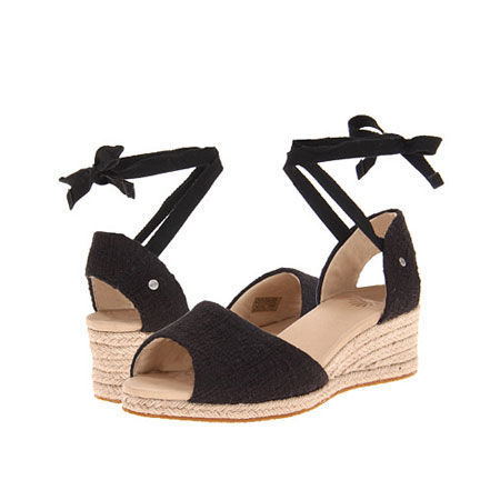 UGG Australia 新款女士休闲帆布凉鞋 Delmar (黑色/粉红色/白色/淡紫色)，原价￥2168，限时仅售￥1248！绝对正品，超低折扣，含美国直邮～