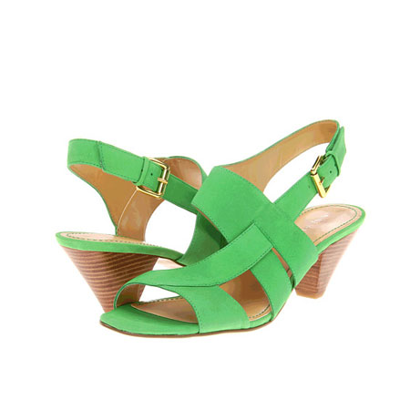 Nine West 玖熙 新款女士休闲凉鞋 7Carie (绿色)，原价￥1688，限时仅售￥858！绝对正品，超低折扣，含美国直邮～
