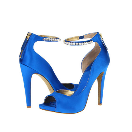 Nine West 玖熙 新款女士绒面细跟凉鞋 JusSkippy (黑色/蓝色/裸色/红色/黑色绒面)，原价￥1868，限时仅售￥978！绝对正品，超低折扣，含美国直邮～