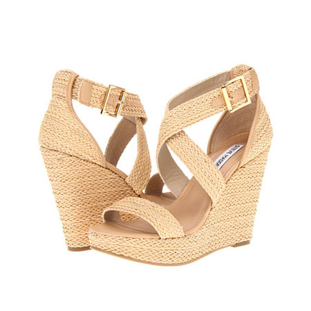 Steve Madden 史蒂夫•马登 新款女士坡跟凉鞋 Haywire (自然色)，原价￥2238，限时仅售￥1158！绝对正品，超低折扣，含美国直邮～