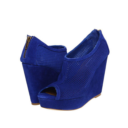 Steve Madden 史蒂夫•马登 新款女士超高坡跟凉鞋 Wincce (蓝色)，原价￥2138，限时仅售￥1058！绝对正品，超低折扣，含美国直邮～