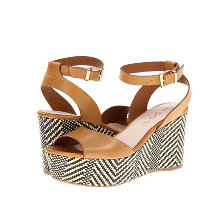 ALDO 奥尔多 款女士休闲超高坡跟凉鞋 Taipa (黑色/巧克力色)，原价￥2148，限时仅售￥1088！绝对正品，超低折扣，含美国直邮～