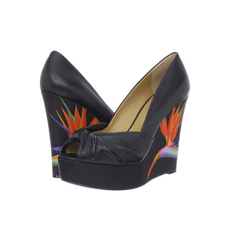 Nine West 玖熙 新款女士休闲超高坡跟凉鞋 ChillPill (黑色/白色/红色)，原价￥2128，限时仅售￥1048！绝对正品，超低折扣，含美国直邮～