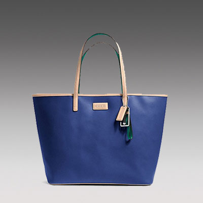 COACH 蔻驰 新款女士单肩手提包 PARK METRO LEATHER TOTE (F24341) (蓝色/黑色/黄色/红色)，原价￥3978，限时仅售￥1958！绝对正品，超低折扣，含美国直邮～