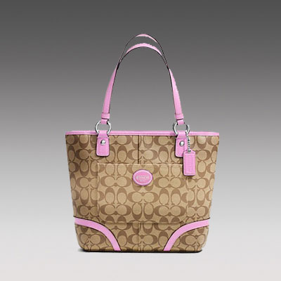 COACH 蔻驰  新款女士单肩手提包 PEYTON TOTE (F18917) (粉红色)，原价￥2538，限时仅售￥1278！绝对正品，超低折扣，含美国直邮～