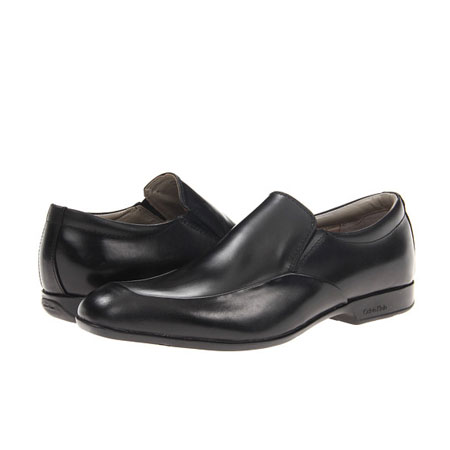 CALVIN KLEIN 新款男士休闲皮鞋 Averi (黑色/深棕色)，原价￥2548，限时仅售￥1258！绝对正品，超低折扣，含美国直邮～