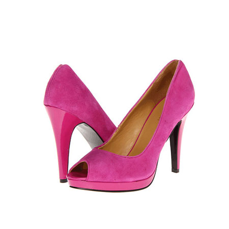 Nine West 玖熙 新款女士绒面超细高跟凉鞋 Portofino (粉色)，原价￥1998，限时仅售￥988！绝对正品，超低折扣，含美国直邮～