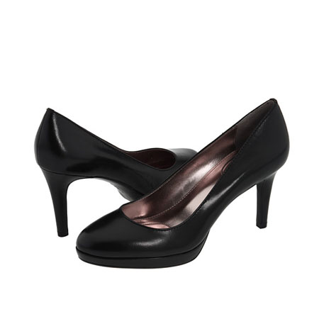 CALVIN KLEIN 2013年新款女士休闲细高跟鞋 Odette (黑色)，原价￥2538，限时仅售￥1278！绝对正品，超低折扣，含美国直邮～